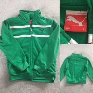 Puma jacket sz 5 green